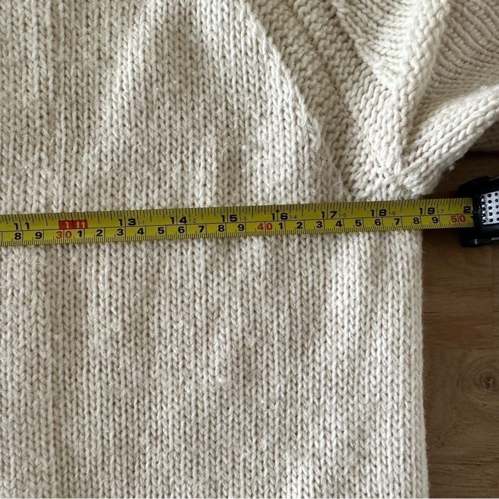 BANANA republic drama coat cocoon wool blend cream size large - Picture 8 of 8